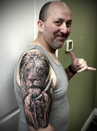 Explore thigh tattoo ideas for women, creative tattoo ideas in Sunnyvale, available at Da Wei Tattoo Inc