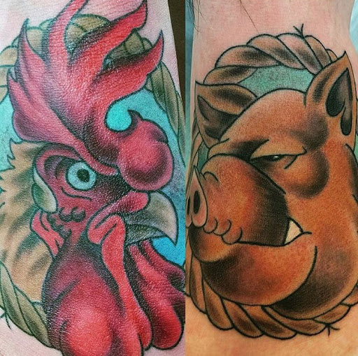 Explore law enforcement tattoo ideas, creative tattoo ideas in San Diego, available at Sideshow Tattoo and Piercing