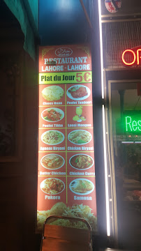 Restaurant pakistanais Restaurant Lahore Lahore à Paris (la carte)