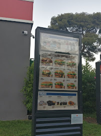 Burger King à Antibes carte