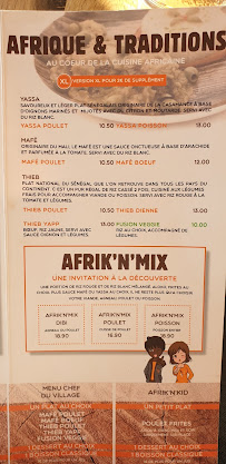 Restaurant africain Afrik'N'Fusion à Villetaneuse - menu / carte