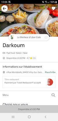 Aliment-réconfort du Restauration rapide Darkoum à Vitry-sur-Seine - n°17