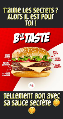 Restaurant de hamburgers POINT B TROYES à Troyes (le menu)