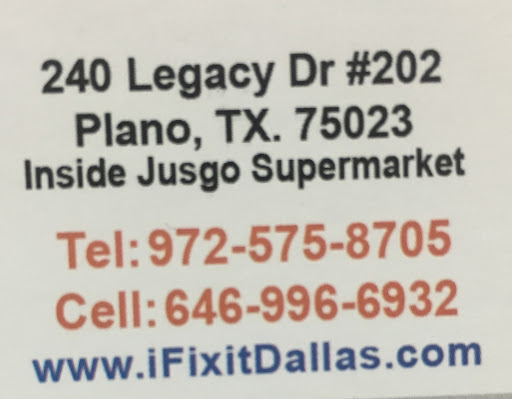 Cell Phone Store «iPhone Repair Plano, iPad, Samsung, Cell Phone Repair», reviews and photos, 240 Legacy Dr #202, Plano, TX 75023, USA