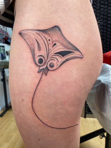 Explore rose tattoo idea, creative tattoo ideas in Durango, available at Heathen Tattoo