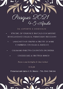 Carte du Ristorante Pizzeria Poseidon à San Mauro Mare