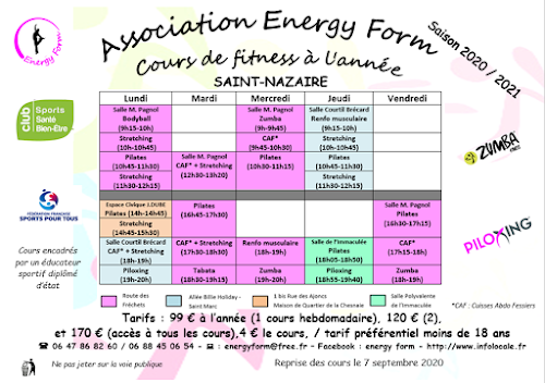 Centre de fitness Association Energy Form Saint-Nazaire