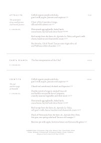 Ristorante Villa Fiesole à Fiesole carte