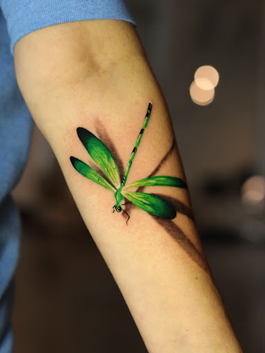 Explore shoulder tribal tattoo ideas, creative tattoo ideas in Montgomery, available at Flying Eye Tattoo Studio