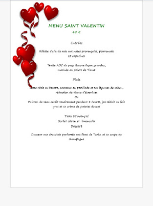 menu du Restaurant de spécialités provençales L'Aromate Provençal à Toulon