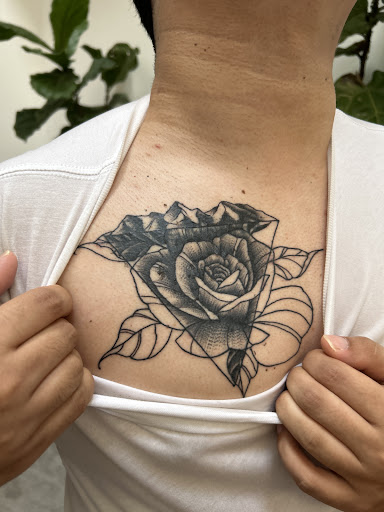 Explore forearm sleeve tattoo ideas for men, creative tattoo ideas in Arlington Heights, available at Space Cat Tattoo