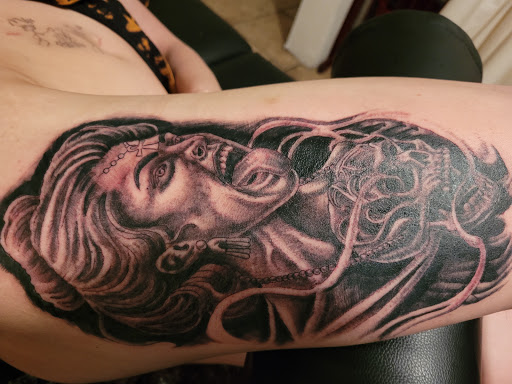 Explore simple witchy tattoo ideas, creative tattoo ideas in Las Vegas, available at Work of Art Tattoo and Piercing