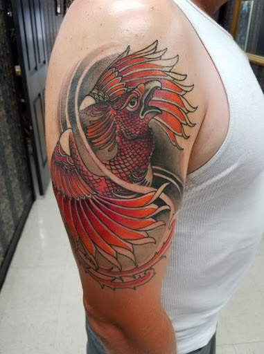 Explore icarus tattoo ideas, creative tattoo ideas in Crystal City, available at Meraki Tattoo and Piercing