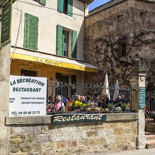 Restaurant de spécialités provençales La récréation Lourmarin