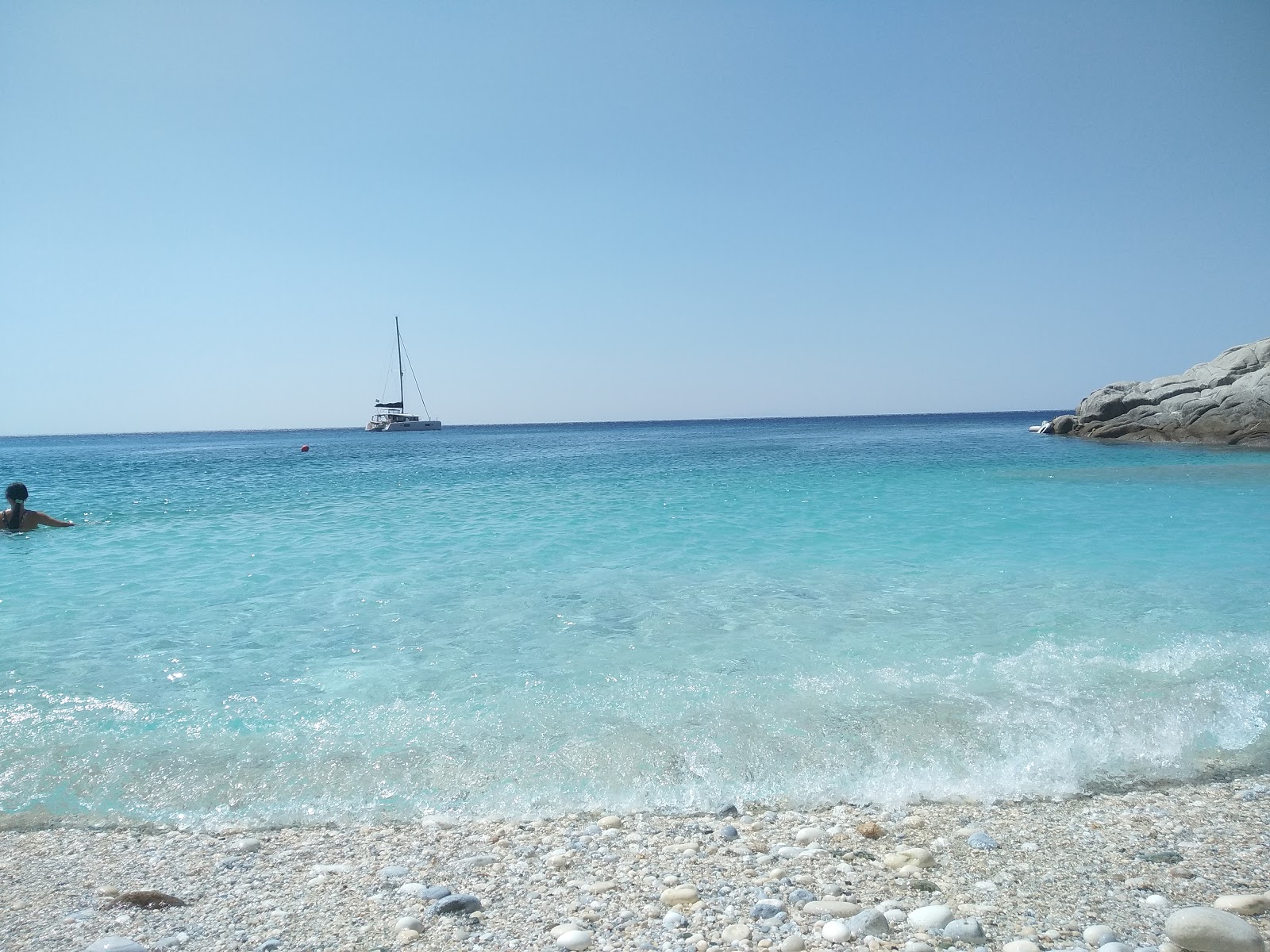 Foto von Seychellen Strand mit kleine bucht
