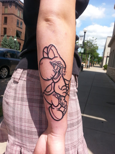 Explore leg tattoo men ideas, creative tattoo ideas in La Crosse, available at La Crosse Tattoo