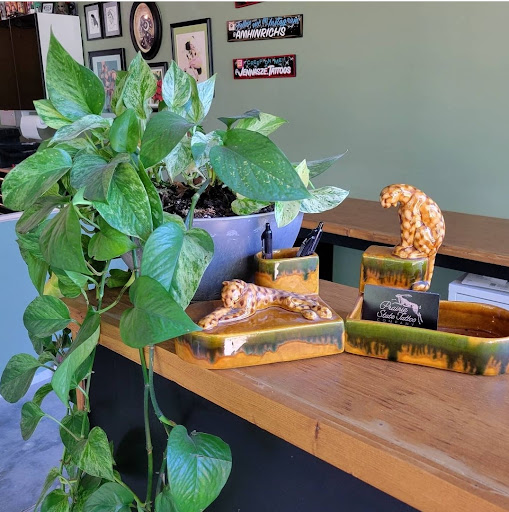 Explore stained glass tattoo ideas, creative tattoo ideas in Carpentersville, available at Prairie State Tattoo Company