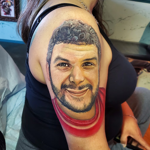 Explore tattoo frame ideas, creative tattoo ideas in Pueblo, available at Spellbound Electric Tattoos