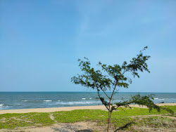 Foto von Pudhukuppam Beach mit lange, gerade küste