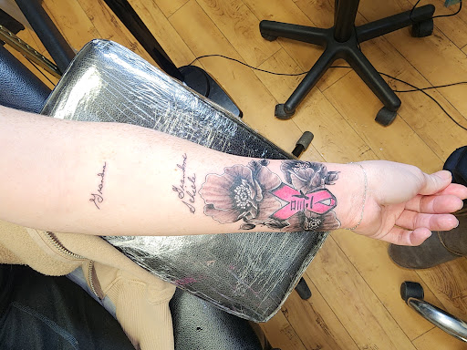 Explore line tattoo ideas for guys, creative tattoo ideas in Dickinson, available at Creative InSight Tattoo