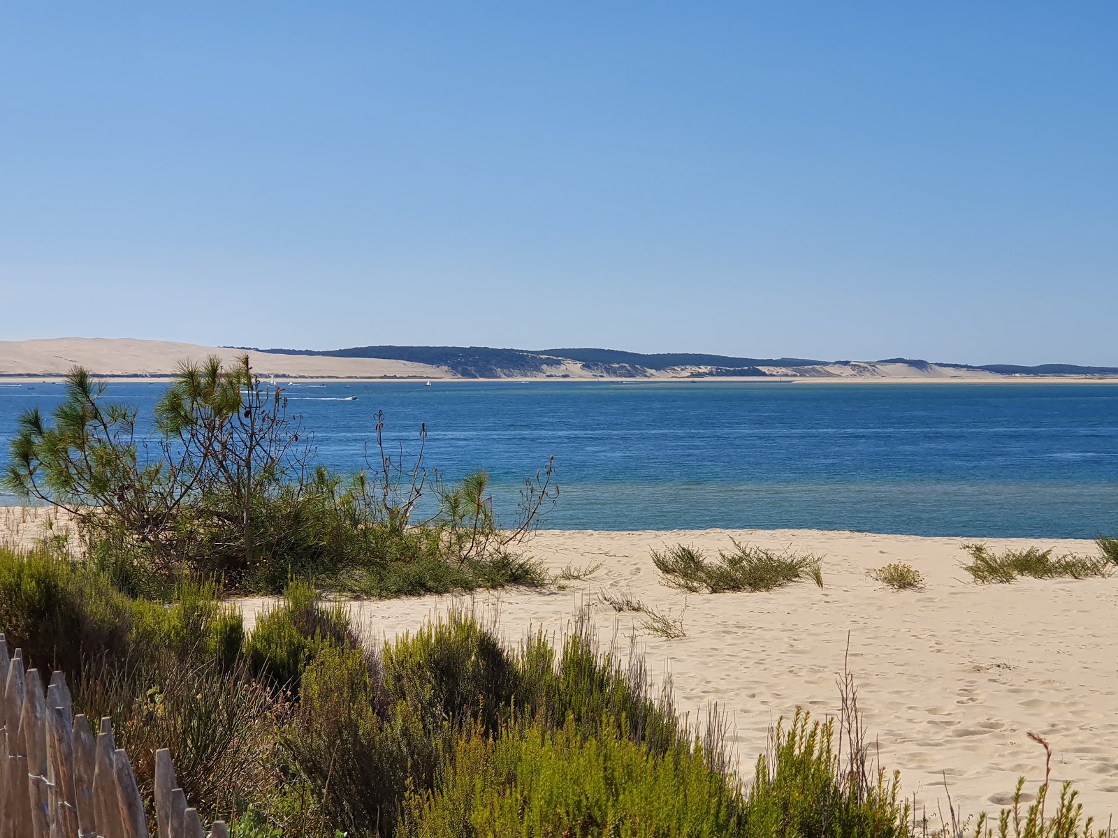 Foto di Pointe du Cap Ferret con una superficie del sabbia bianca