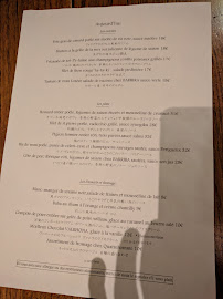 Restaurant français Sot l'y Laisse à Paris - menu / carte
