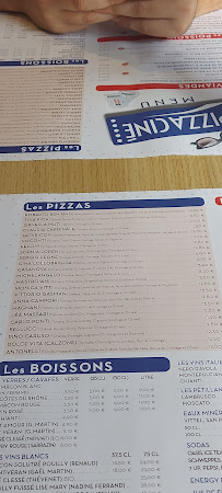 Pizza Ciné à Mâcon menu