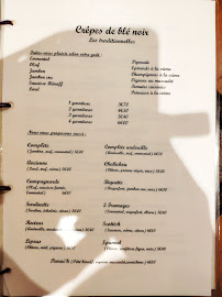 Menu du Le Kaludi à Confort-Meilars