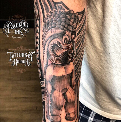 Explore family initials tattoo ideas, creative tattoo ideas in Kailua Kona, available at Packing Ink Tattoos