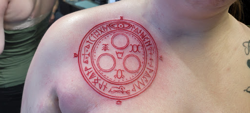 Explore haunted mansion tattoo ideas, creative tattoo ideas in Puyallup, available at Class Act Tattoo Studio