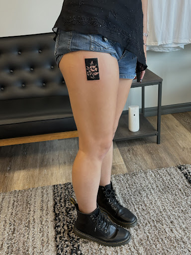 Explore tattoo of child's name ideas, creative tattoo ideas in Davenport, available at Fine Ink Studios Tattoos