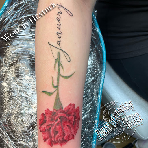 Explore tiki tattoo ideas, creative tattoo ideas in Hayward, available at Three Tentacles Tattoo Studio