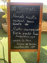 Menu / carte de NOMAH Restaurant Club Ajaccio à Ajaccio