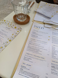 suzzi à Bordeaux menu