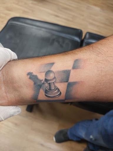 Explore smile tattoo ideas, creative tattoo ideas in Houston, available at RS3 Studios