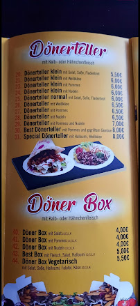 BEST DÖNER à Thum menu