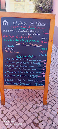 O Arco da Velha à Aveiro menu