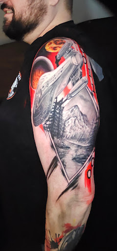 Explore italian horn tattoo ideas, creative tattoo ideas in Mc Kees Rocks, available at Exile Ink
