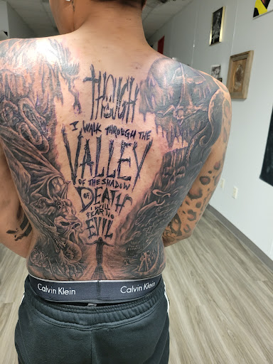 Explore dark knight tattoo ideas, creative tattoo ideas in Round Rock, available at Beto Tats