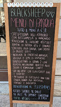 Black Sheep Raw • Vegan Lab & Bistrot à Trento menu