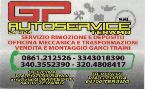 G.P. Autoservice Srl Via Gammarana, 3, 64100 Teramo TE, Italia