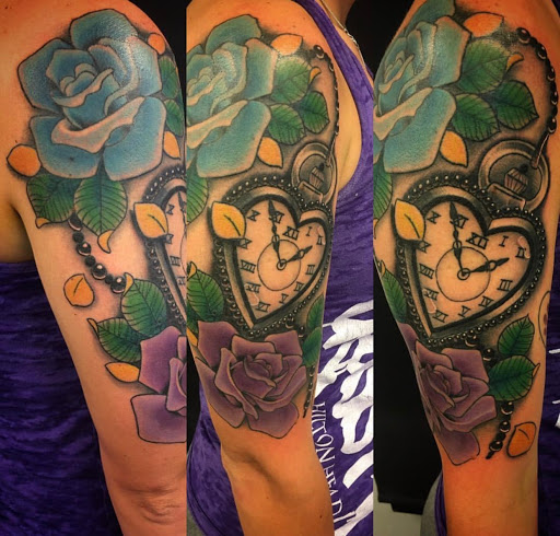 Explore calf tattoo ideas for men, creative tattoo ideas in Fairborn, available at Royal Prevail Tattoo