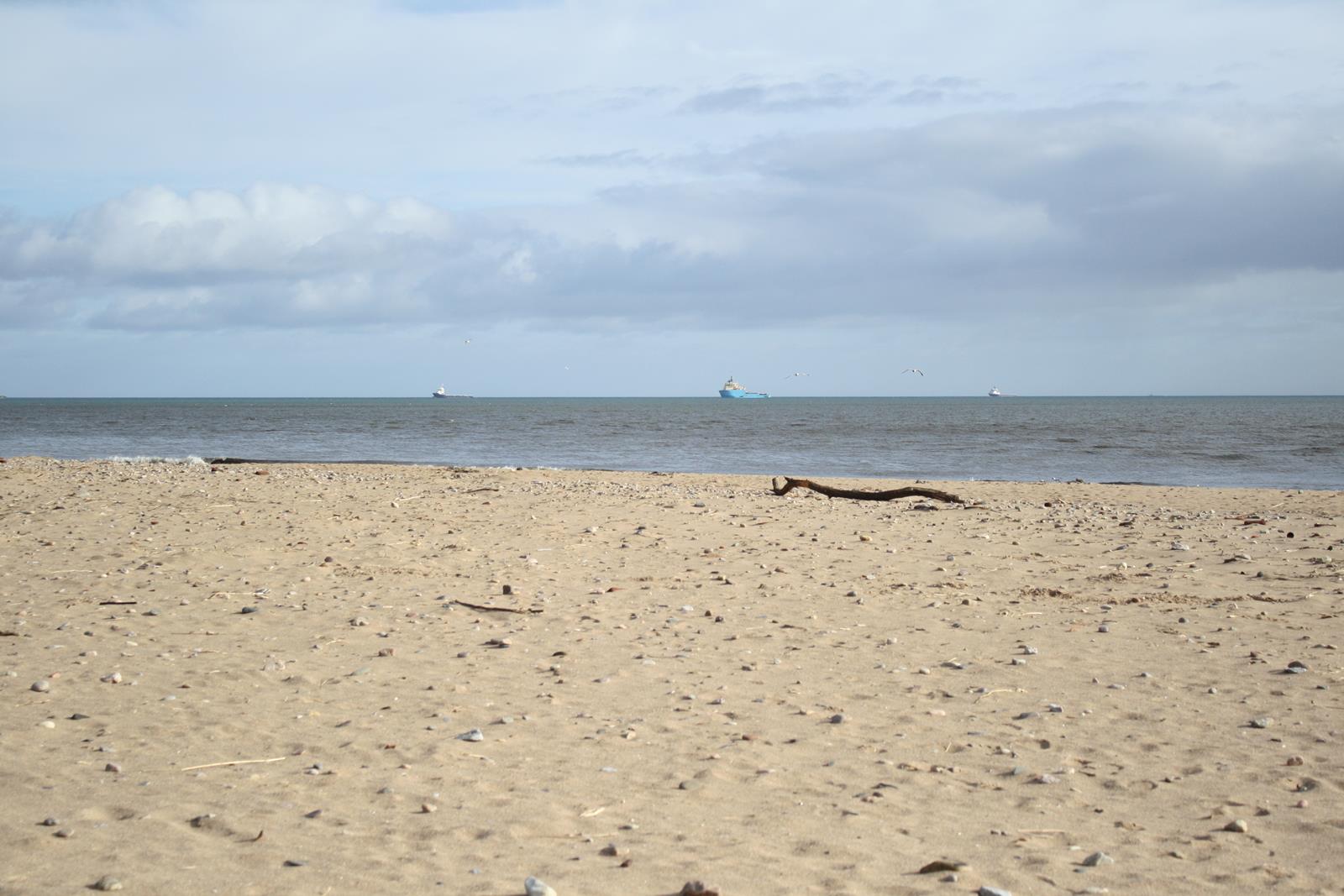 North Donmouth Beach的照片 带有长直海岸