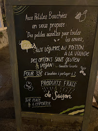 Menu / carte de Les petites bouchées à Paris
