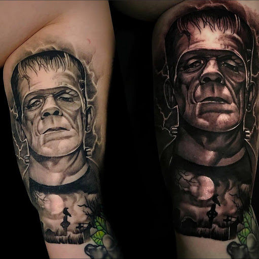 Explore mens armband tattoo ideas, creative tattoo ideas in Stockbridge, available at Black Rose Tattoo Collective