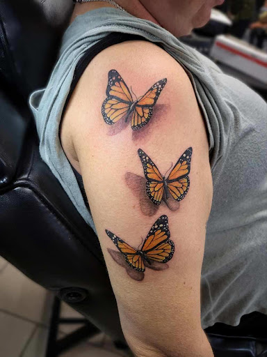 Explore circle tattoo cover up ideas, creative tattoo ideas in Sarasota, available at SEVEN SINS Tattoo Studio