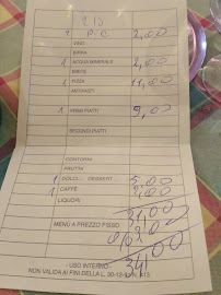 Gioia Mia Pisciapiano à Rome menu