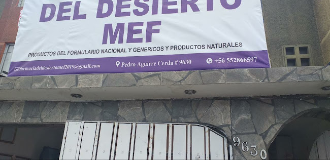 Opiniones de Farmacia del desierto MEF en Antofagasta - Farmacia