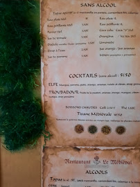 Carte du Restaurant Le Médiéval à Conches-en-Ouche