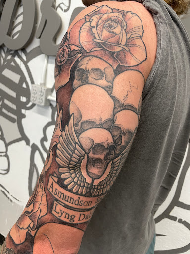 Explore broly tattoo ideas, creative tattoo ideas in Zumbrota, available at Art by Sinclair Tattoo Artist At Dry Bones Ink